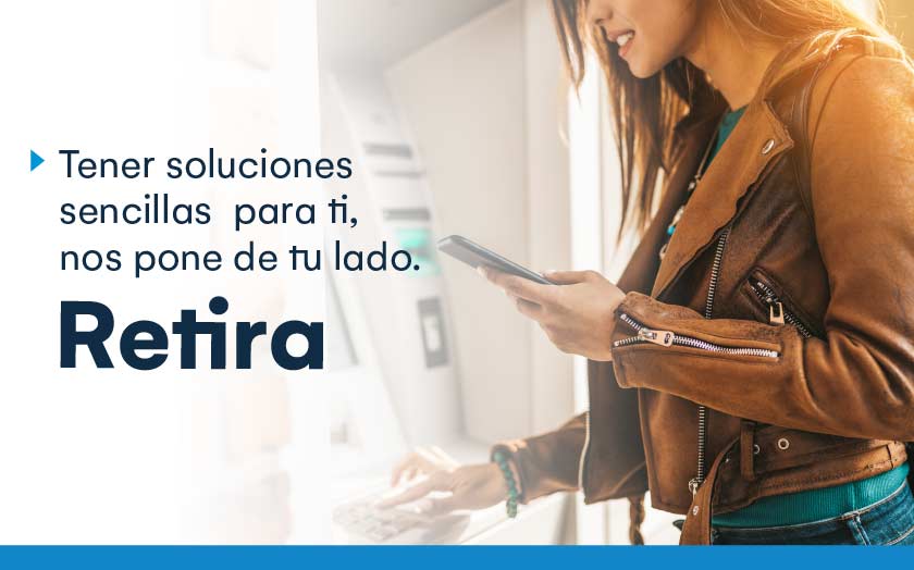 Banner retiro fácil banca móvil